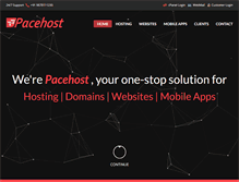 Tablet Screenshot of pacehost.com